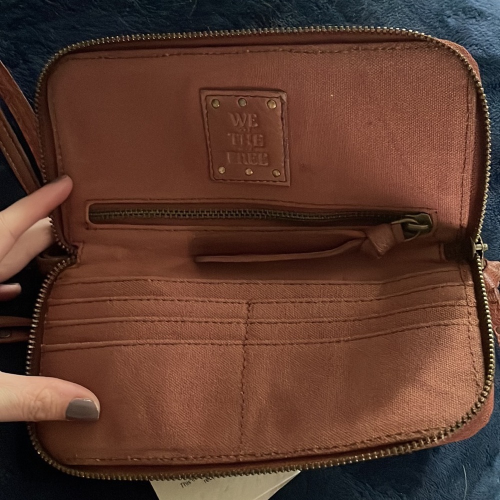 Free people leather wallet